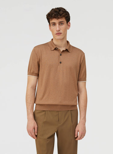 Retori Ultimate Polo Camel And Natural - Ready To Wear - Luxury Polos for Men