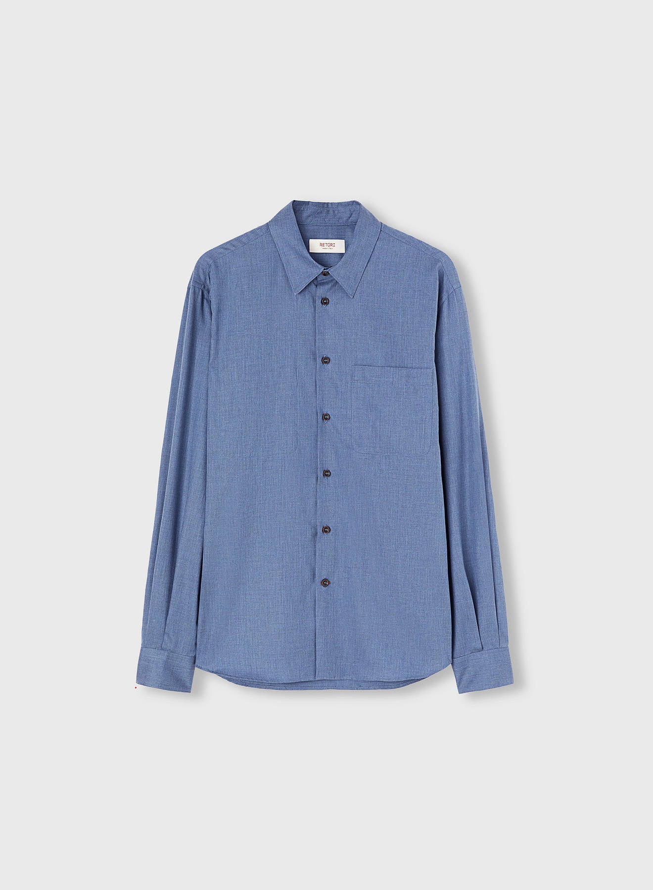 SHIRT WITH PATCH POCKET DARK NAVY