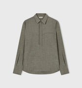 Retori Long Sleeves Polo Shirt With Pocket Grey - Ready To Wear - Luxury Polos for Men