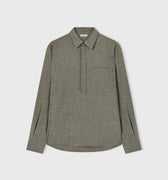 Retori Long Sleeves Polo Shirt With Pocket Grey - Ready To Wear - Luxury Polos for Men