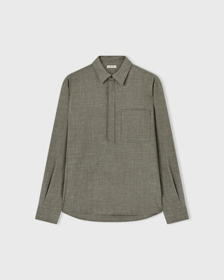 Retori Long Sleeves Polo Shirt With Pocket Grey - Ready To Wear - Luxury Polos for Men