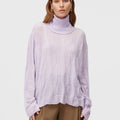 Retori Waves Turtleneck Iris - Knitwear - Luxury Sweaters for Women - Front