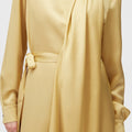 Retori Scarf Dress Pale Yellow - Ready To Wear - Luxury Dresses for Women - Detail