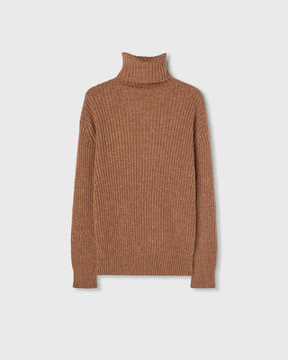Retori Ribbed Turtleneck Clay - Knitwear - Luxury Sweaters for Men and Women