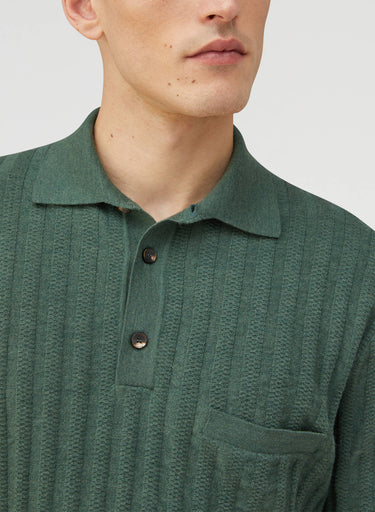 Retori Mini Cable Polo Shirt Green - Ready To Wear - Luxury Polos for Men