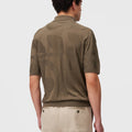 Retori Botanical Polo Military Green - Knitwear - Luxury Polos for Men - Back