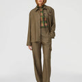 Retori Check Rollneck Green - Ready To Wear - Luxury Sweaters for Women - Front