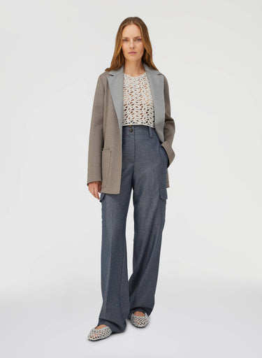 Retori Iconic Knot Cropped Top Silver - Ready To Wear - Luxury Crop Tops for Women