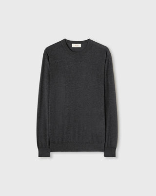 Retori Side Argyle Detail Crewneck Anthracite - Knitwear - Luxury Sweaters for Men and Women