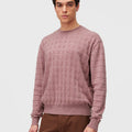 Retori Window Crewneck Rose - Knitwear - Luxury Sweaters for Men - Front