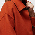 Retori Double Check Jacquard Reversible Outerwear Clay And Military Green - Ready To Wear - Luxury Coats & Jackets for Women - Reversed Detail