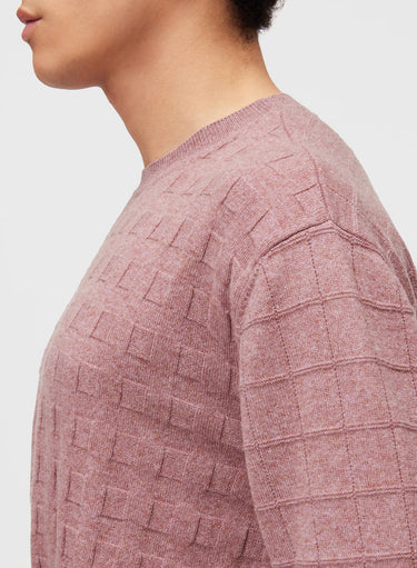 Retori Window Crewneck Rose - Knitwear - Luxury Sweaters for Men - Side