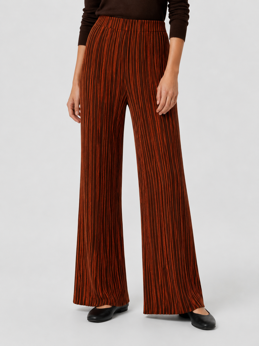 PANTALONI AMPI A RIGHE