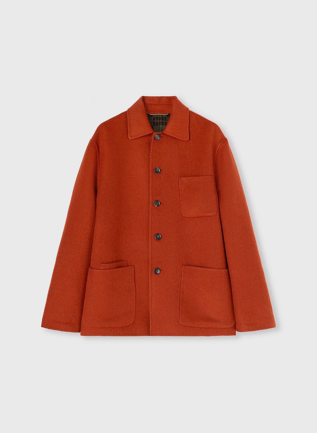 Retori Double Jacquard Reversible Overshirt Clay And Military Green - Ready To Wear - Luxury Overshirts for Men