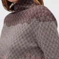Retori Jacquard Turtleneck Amaranto - Knitwear - Luxury Sweaters for Women - Detail