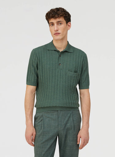 Retori Mini Cable Polo Shirt Green - Ready To Wear - Luxury Polos for Men