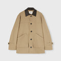 Retori Field Jacket With Leather Details Sand And Chocolate - Ready To Wear - Luxury Coats & Jackets for Men
