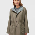 Retori Double Rope Reversible Parka Sage And Grey - Ready To Wear - Luxury Parkas for Women - Front