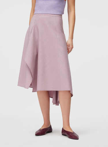 Retori Asymmetrical Skirt Iris - Ready To Wear - Luxury Skirts for Women - Front