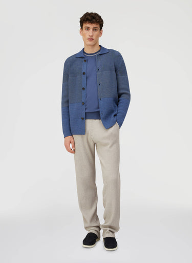 Retori Knitted Overshirt Avio - Ready To Wear - Luxury Overshirts for Men