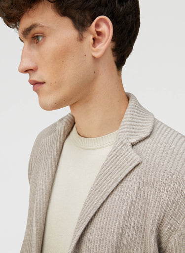 Retori Knitted Blazer Natural - Ready To Wear - Luxury Coats & Jackets for Men