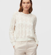 Retori Argyle Regular Crewneck Butter - Knitwear - Luxury Sweaters for Women - Front