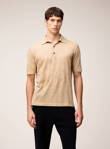 POLO IN MAGLIA CON DETTAGLIO JACQUARD