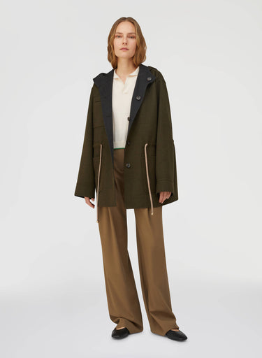 Retori Rope Reversible Parka Anthracite And Musk - Ready To Wear - Luxury Parkas for Women