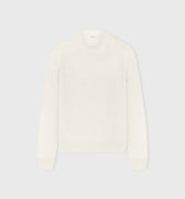 Retori Damier Wool And Silk Jacquard Crewneck Ivory - Knitwear - Luxury Sweaters for Women