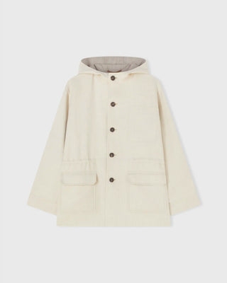 Retori Double Rope Reversible Parka Ivory And Natural - Ready To Wear - Luxury Parkas for Women - Reversed Front