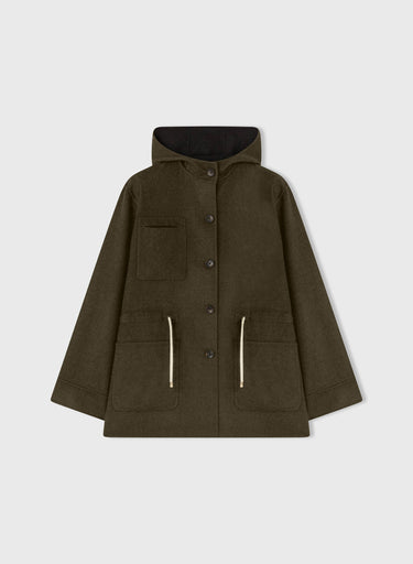 Retori Rope Reversible Parka Anthracite And Musk - Ready To Wear - Luxury Parkas for Women