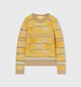 Retori Opposites Dance Crewneck Yellow And Camel - Ready To Wear - Luxury Sweaters for Men