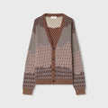 Retori Jacquard Cardigan Amaranto - Knitwear - Luxury Cardigans for Men