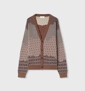 Retori Jacquard Cardigan Amaranto - Knitwear - Luxury Cardigans for Men
