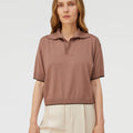 Retori Relaxed Polo Mauve - Ready To Wear - Luxury Polos for Women