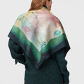 Retori Printed Foulard Multicolor - Accessories - Luxury Scarves & Shawls for Women - Back