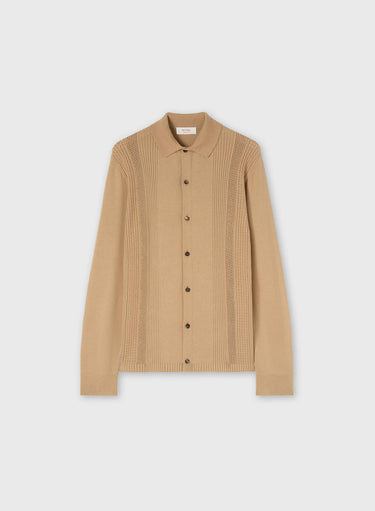 CARDIGAN IN MAGLIA CON MIX DI PUNTI