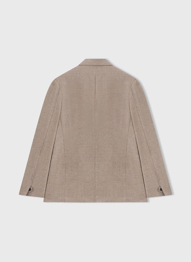 Retori Double Breasted Peak Lapel Blazer With Embroidered Detail Natural - Ready To Wear - Luxury Coats & Jackets for Men
