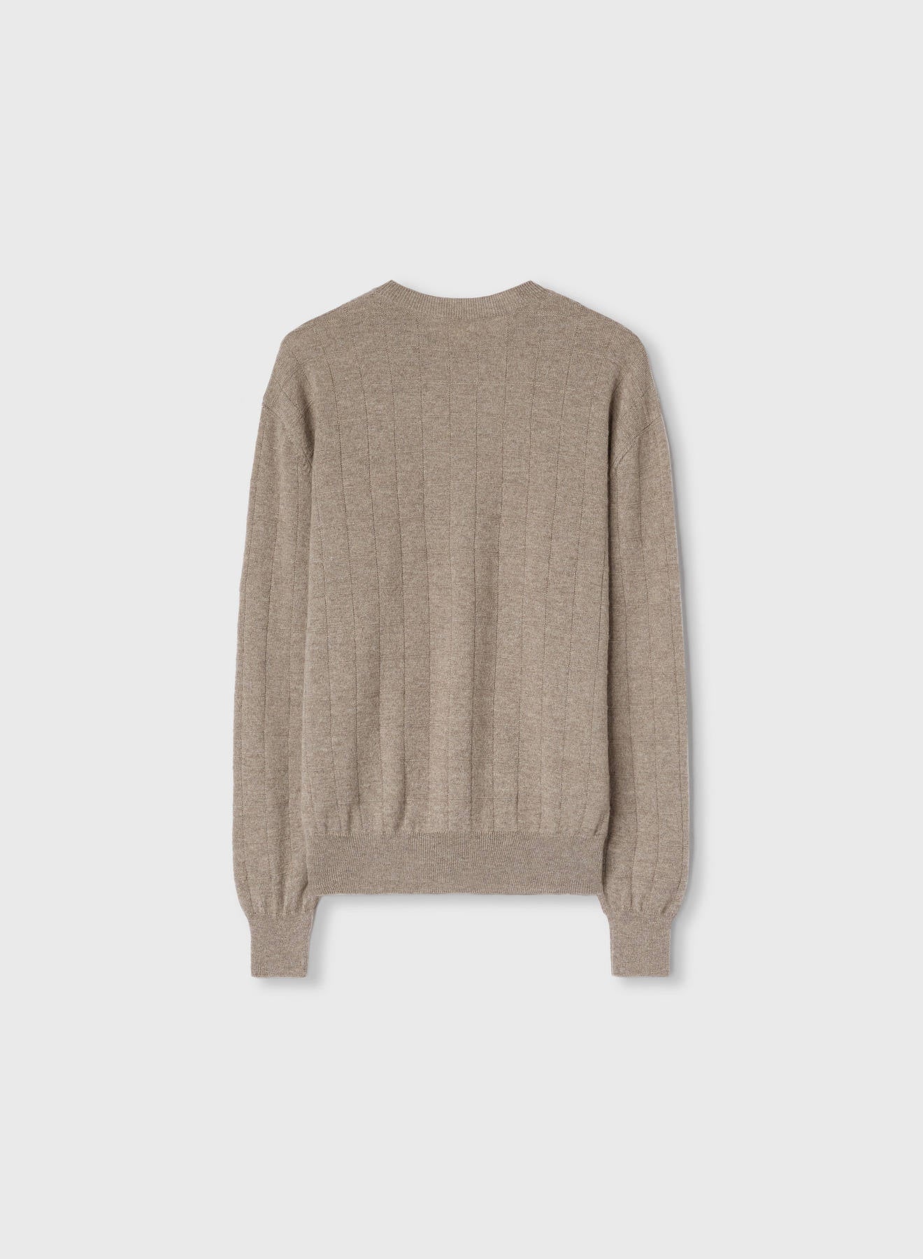 Retori Window Crewneck Sand - Knitwear - Luxury Sweaters for Men - Back