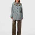 Retori Double Rope Reversible Parka Sage And Grey - Ready To Wear - Luxury Parkas for Women - Reversed Full Model
