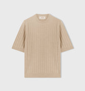 Retori Mini Cable Tshirt Natural - Ready To Wear - Luxury T-Shirts for Men