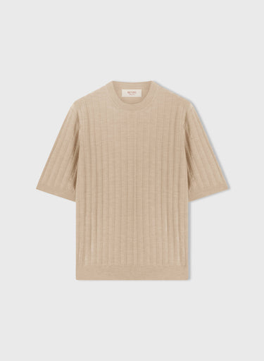 Retori Mini Cable Tshirt Natural - Ready To Wear - Luxury T-Shirts for Men