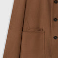 Retori Double Finishing Bicolor Cardi Blazer With Needle Pin Detail Camel And Amaranto - Ready To Wear - Luxury Coats & Jackets for Men