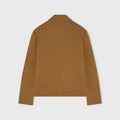 Retori Bicolor Reversible Zip Front Outerwear With Shirt Collar Camel And Natural - Knitwear - Luxury Overshirts for Men