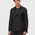 Retori Double Breasted Blazer Anthracite - Ready To Wear - Luxury Coats & Jackets for Men - Front