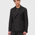Retori Double Breasted Blazer Anthracite - Ready To Wear - Luxury Coats & Jackets for Men - Front