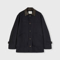Retori Field Jacket With Leather Details Navy And Camel - Ready To Wear - Luxury Coats & Jackets for Men