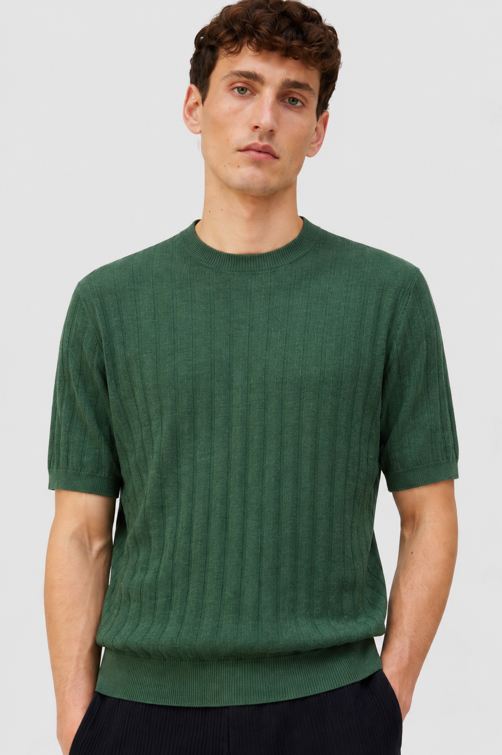 TSHIRT IN MAGLIA A MINI-TRECCE