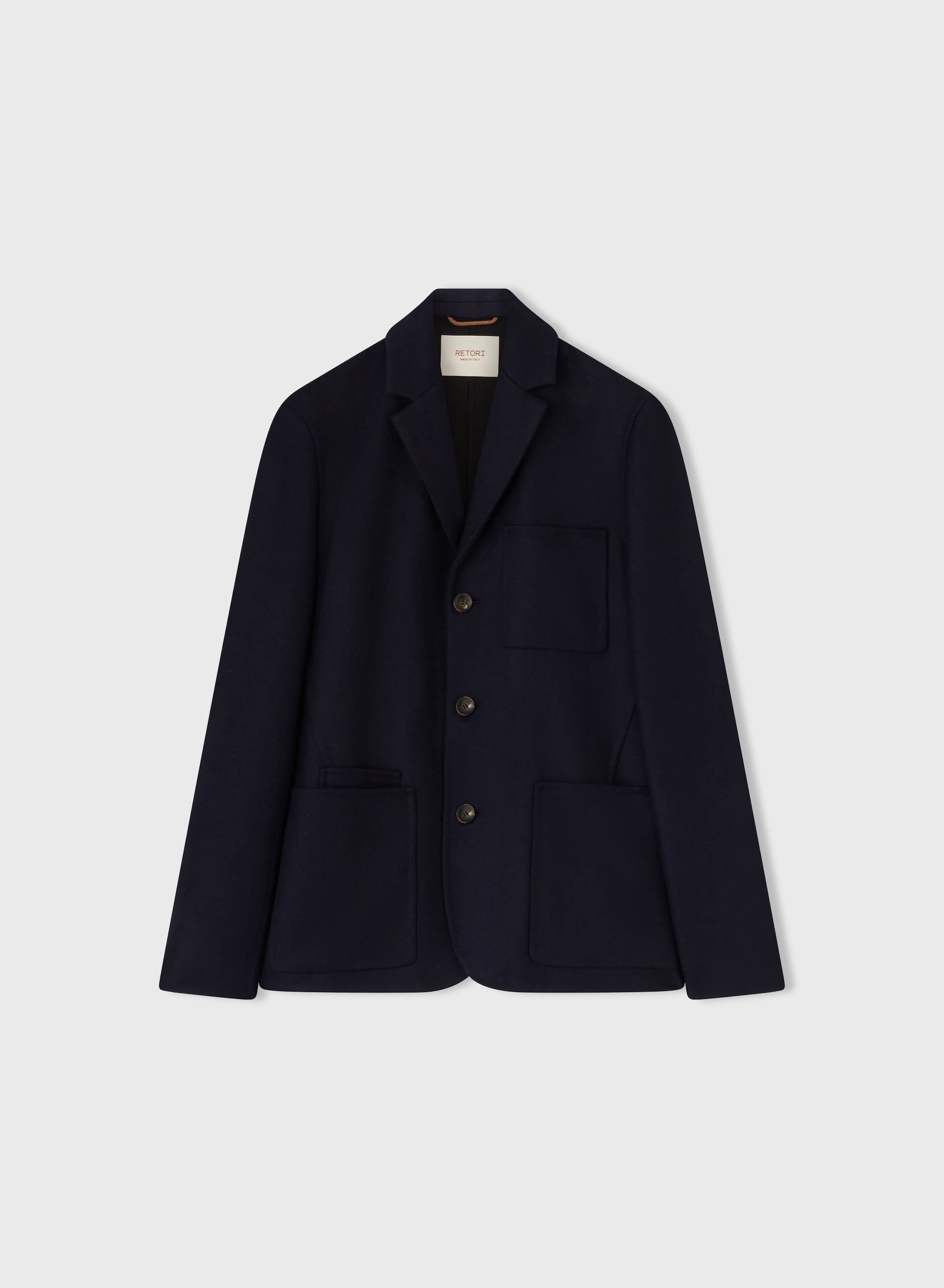 Retori Double Finishing Bicolor Cardi Blazer With Needle Pin Detail Navy And Black - Ready To Wear - Luxury Coats & Jackets for Men