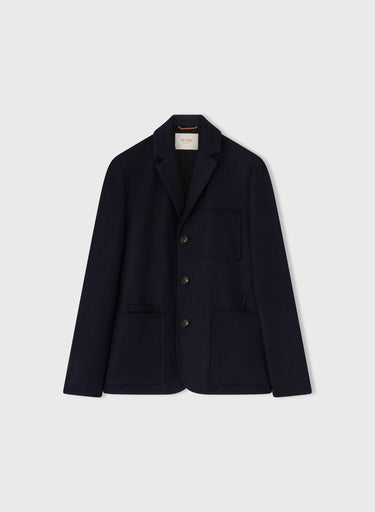 Retori Double Finishing Bicolor Cardi Blazer With Needle Pin Detail Navy And Black - Ready To Wear - Luxury Coats & Jackets for Men